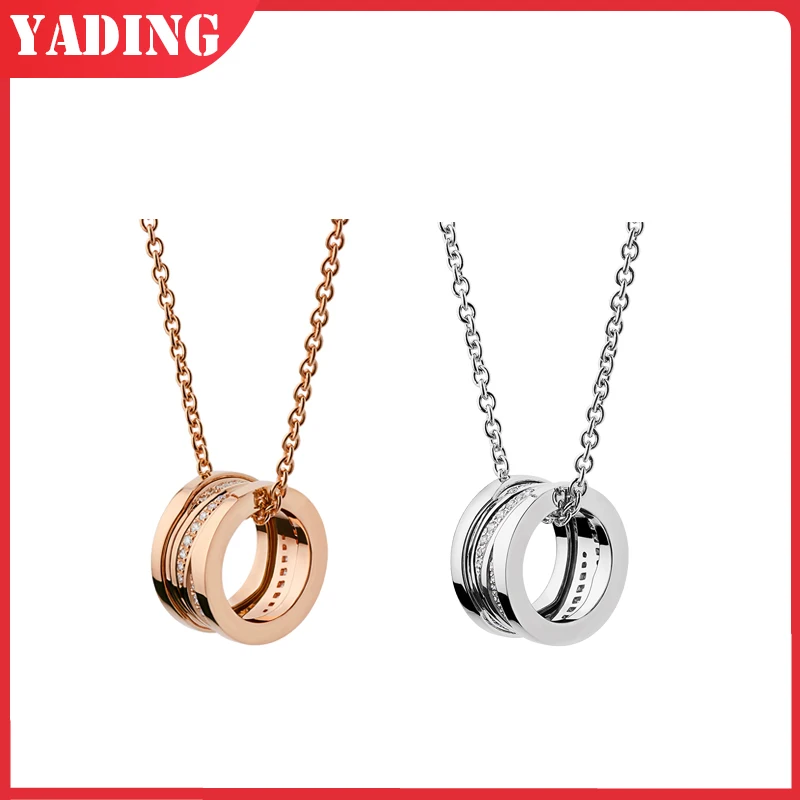Hot sale fit Original 925 sterling silver necklace for women with rose gold classic high quality couple jewelry wedding gift
Hot sale fit Original 925 sterling silver necklace for women with rose gold classic high quality couple jewelry wedding gift