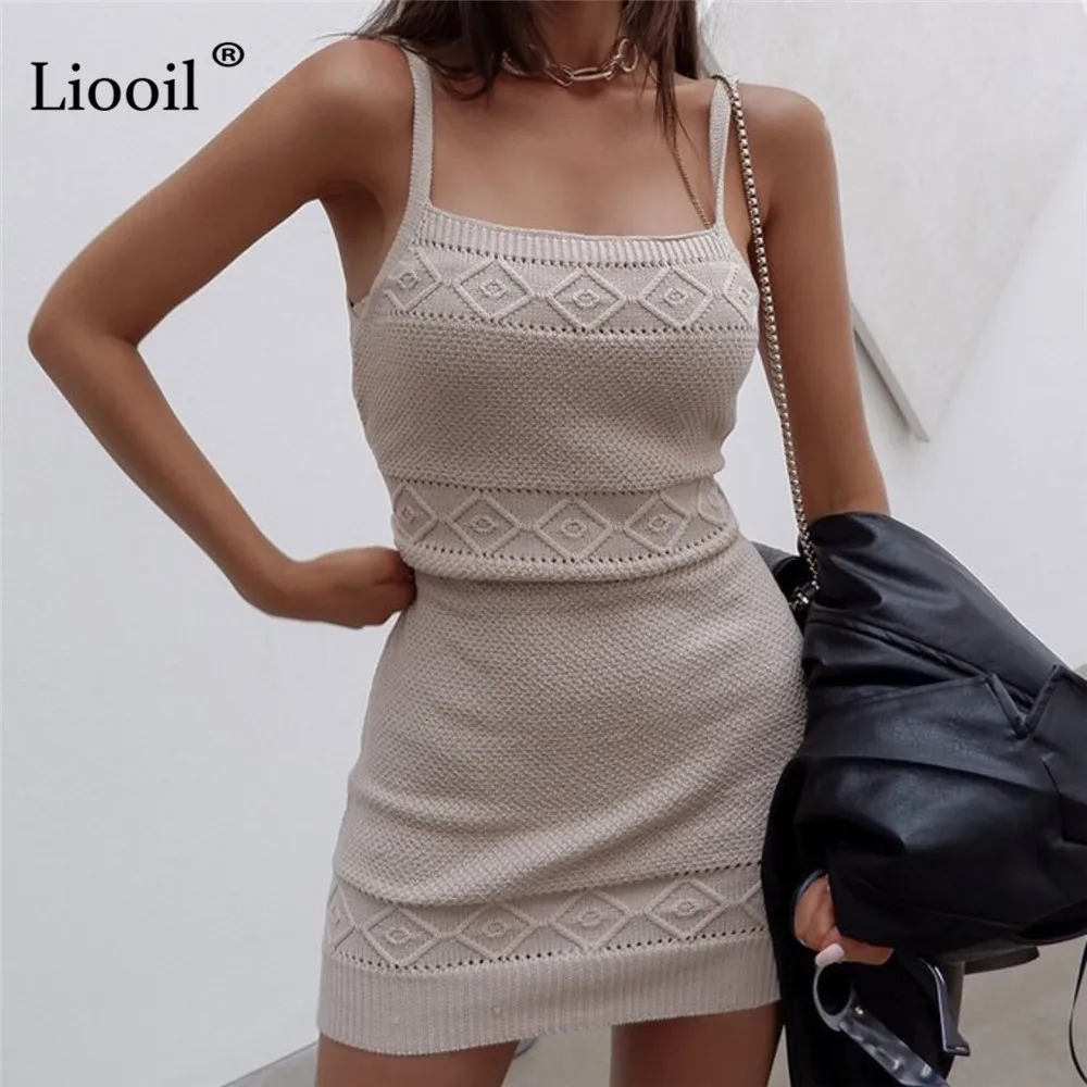 Knitted Spaghetti Strap Mini Dress Women 2021 Summer Sleeveless Slash Neck Ladies Sexy Skinny Solid Color Party Club Dresses
Knitted Spaghetti Strap Mini Dress Women 2021 Summer Sleeveless Slash Neck Ladies Sexy Skinny Solid Color Party Club Dresses