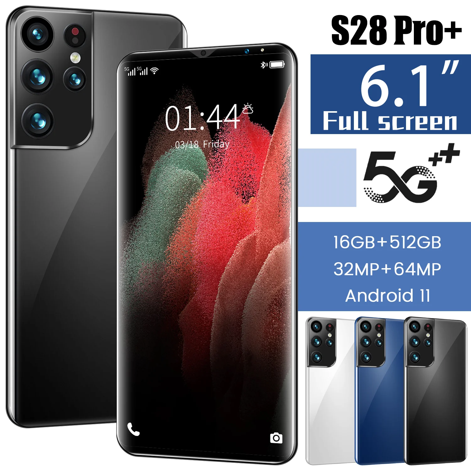 (World Premiere) Galaxy S28 Pro+ Android Samsung Smartphone Huawei Global Version 6.1inch large screen suitable for Huawei ximi
(World Premiere) Galaxy S28 Pro+ Android Samsung Smartphone Huawei Global Version 6.1inch large screen suitable for Huawei ximi