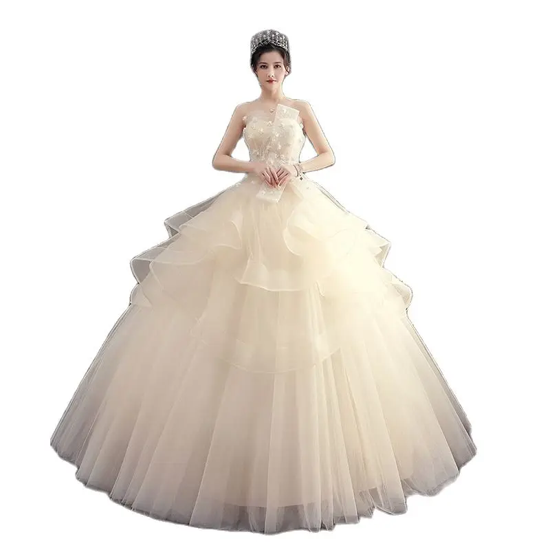 Wedding dress 2022 new champagne bride Sen is a small, light, super immortal 2021 temperament dream wedding dress
Wedding dress 2022 new champagne bride Sen is a small, light, super immortal 2021 temperament dream wedding dress