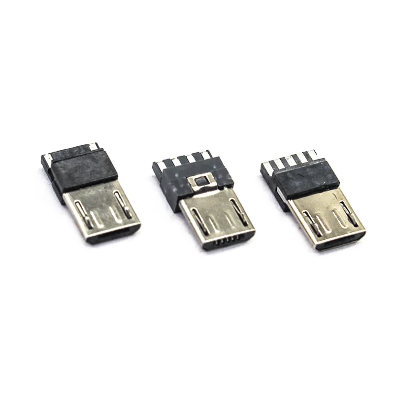 

20/50/100pcs micro USB 2.0 Male 4p/5Pin USB Connectors USB Connector Port Jack Tail Sockect Plug Terminal For Samsung Huawei DIY