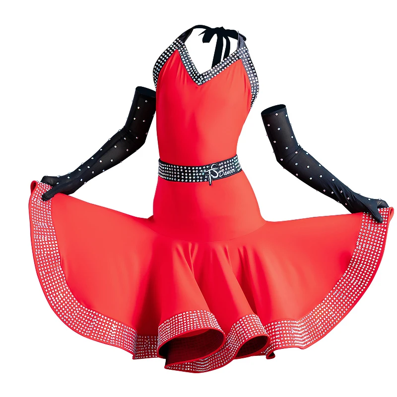 2021 New Latin Dance Performance Clothes Female Children Latin Dance Costumes Red Diamond Latin Dance Skirt Practice Clothes
2021 New Latin Dance Performance Clothes Female Children Latin Dance Costumes Red Diamond Latin Dance Skirt Practice Clothes
