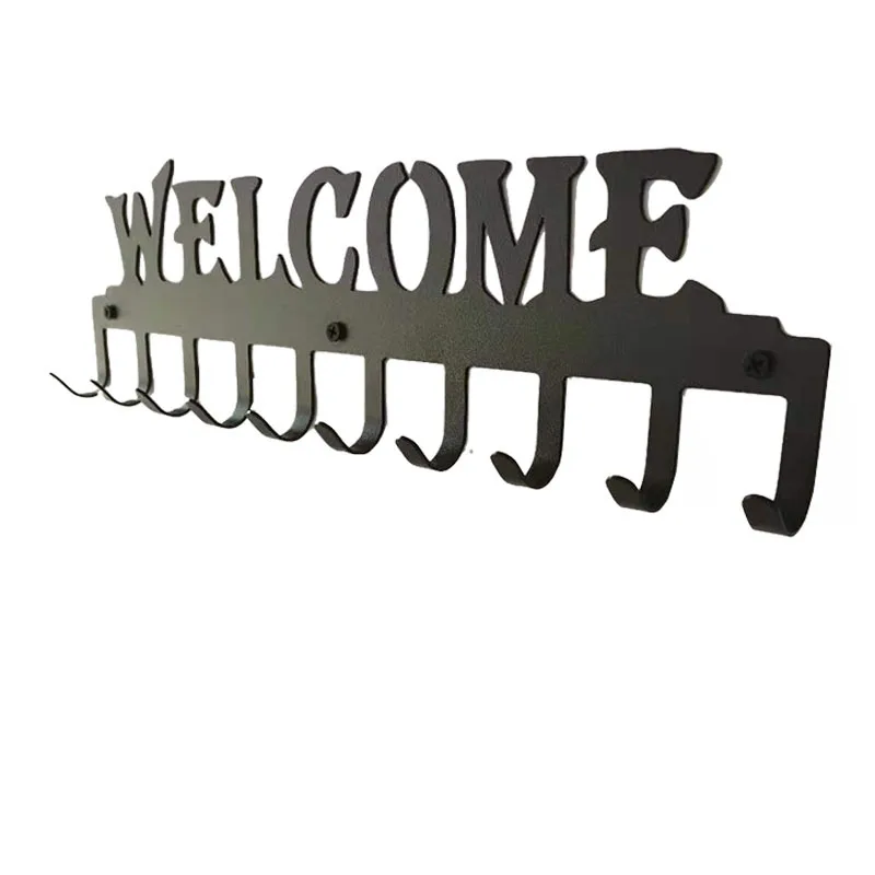 Key Holder for Wall Mount WELCOME (10-Hook Rack) Decor,Metal Hanger for Front Door,Kitchen,Store House,Vehicle Keys
Key Holder for Wall Mount WELCOME (10-Hook Rack) Decor,Metal Hanger for Front Door,Kitchen,Store House,Vehicle Keys