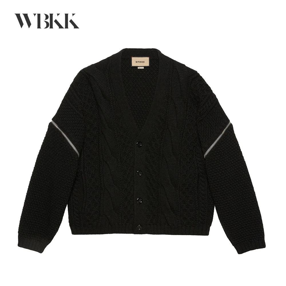 WBKK FW2021 New Black Cable Knit Cardigan with Detachable Sleeves #wfmd2686
WBKK FW2021 New Black Cable Knit Cardigan with Detachable Sleeves #wfmd2686