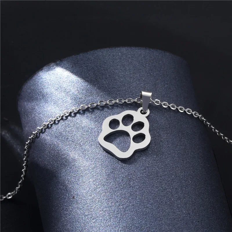 2021 New Stainless Steel Dog Bear Paw Necklace for Women Cut Bear Palm Shaped Colar Feminino Pendant Necklace Animal Jewelry
2021 New Stainless Steel Dog Bear Paw Necklace for Women Cut Bear Palm Shaped Colar Feminino Pendant Necklace Animal Jewelry