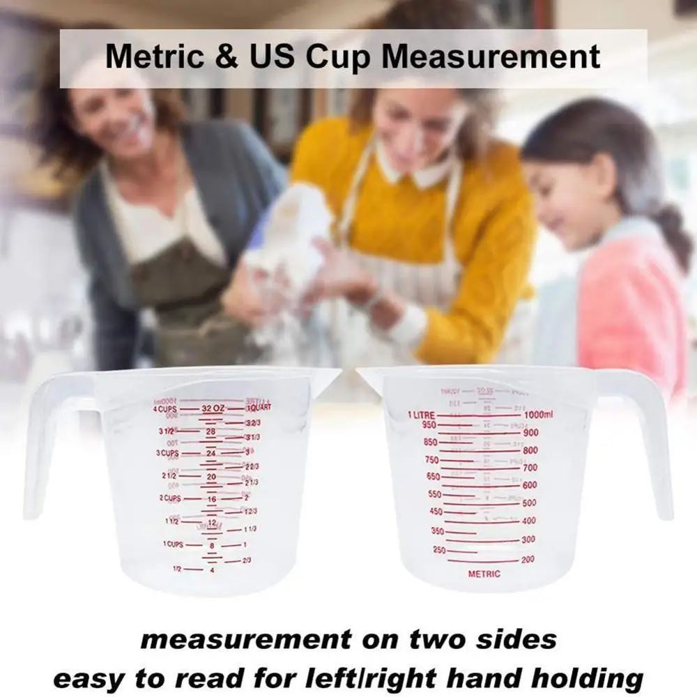 250/500/1000 Ml Baking Tools With Scale Kitchen High-Quality Cup Baking Measuring Cup Measuring Special Plastic F5H5
250/500/1000 Ml Baking Tools With Scale Kitchen High-Quality Cup Baking Measuring Cup Measuring Special Plastic F5H5