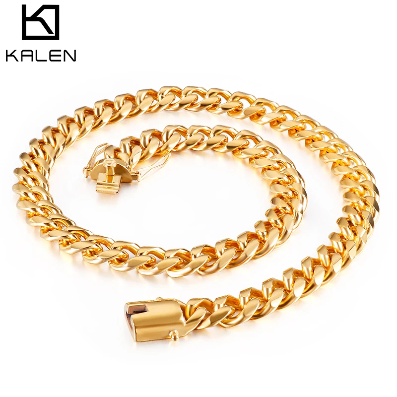 Kalen 13 мм Мужские Длинные ожерелья из нержавеющей стали в стиле панк в стиле хип-хоп, мужские Модные ювелирные изделия
Kalen 13 мм Мужские Длинные ожерелья из нержавеющей стали в стиле панк в стиле хип-хоп, мужские Модные ювелирные изделия