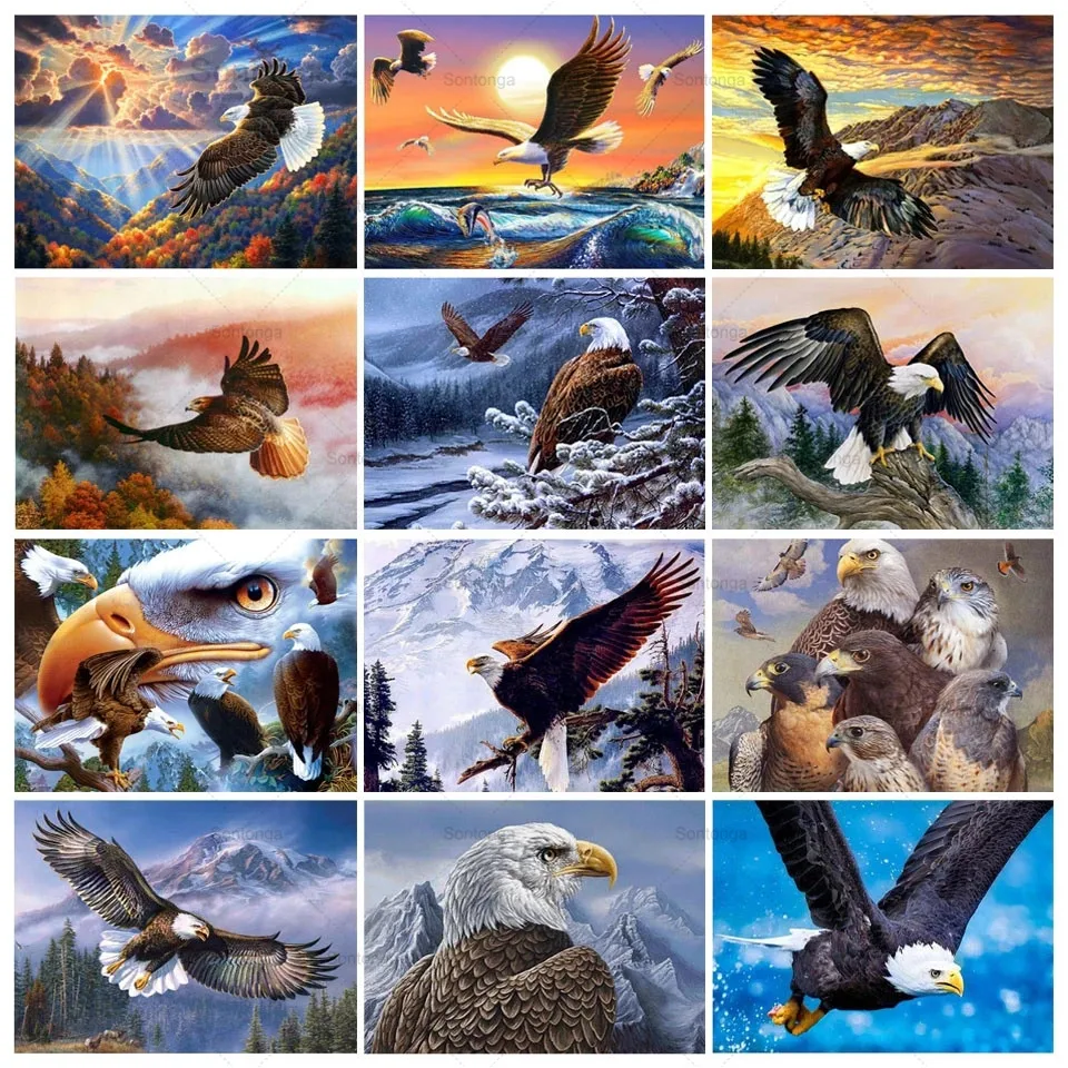 5D Diy Diamond Painting Animal Eagle Square Diamond / Round Diamond Embroidery Set Art Picture Ornament Home Decoration Gift
5D Diy Diamond Painting Animal Eagle Square Diamond / Round Diamond Embroidery Set Art Picture Ornament Home Decoration Gift