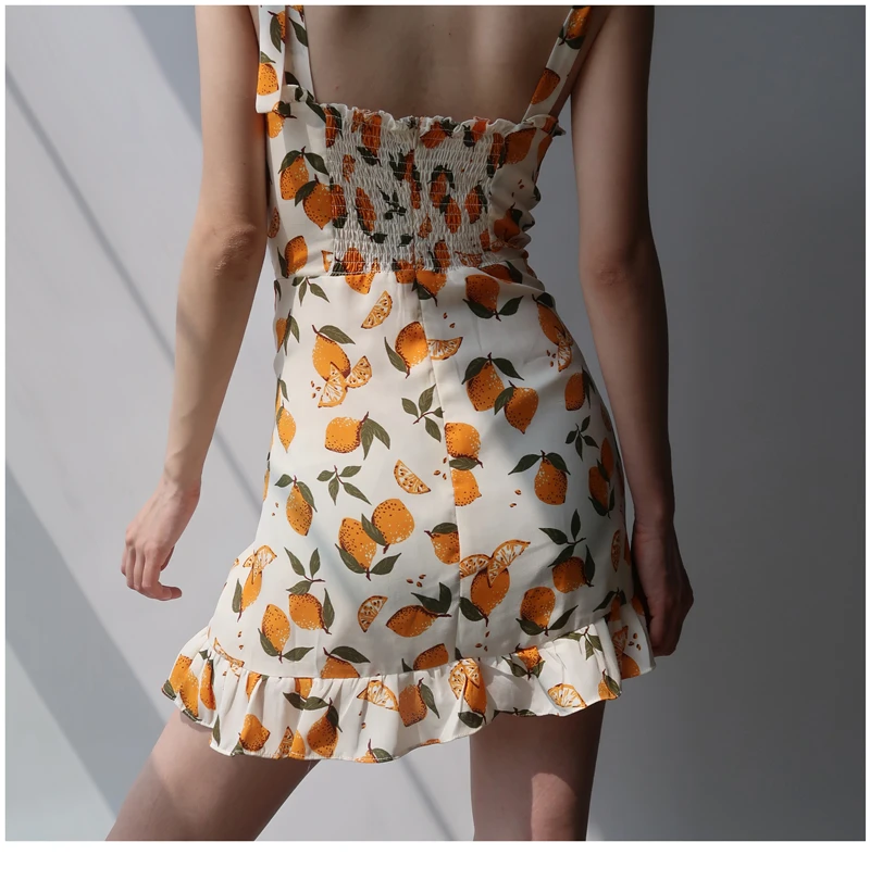 Summer Sexy Mini Lemon Yellow Floral Print Spaghetti Strap Dress Women White Elegant Beach Light Party Dress Girl Boho Robe 2021
Summer Sexy Mini Lemon Yellow Floral Print Spaghetti Strap Dress Women White Elegant Beach Light Party Dress Girl Boho Robe 2021