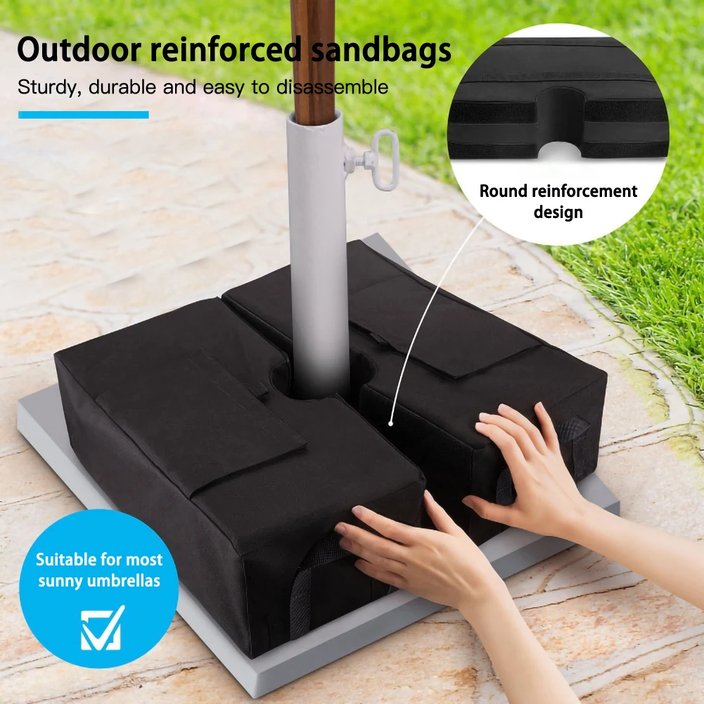 Outdoor Patio Umbrella Base Weight Bag Weatherproof Parasol Umbrella Heavy Duty Sand Bags Stand Base for Home Hotel Use
Outdoor Patio Umbrella Base Weight Bag Weatherproof Parasol Umbrella Heavy Duty Sand Bags Stand Base for Home Hotel Use
