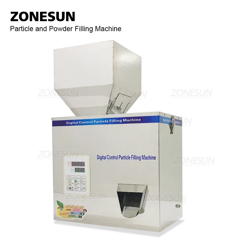 ZONESUN 5-500g Food Racking Machine Granular Powder Materials Weighing Packing Machine Filling Machine For Seeds Coffee Bean
ZONESUN 5-500g Food Racking Machine Granular Powder Materials Weighing Packing Machine Filling Machine For Seeds Coffee Bean