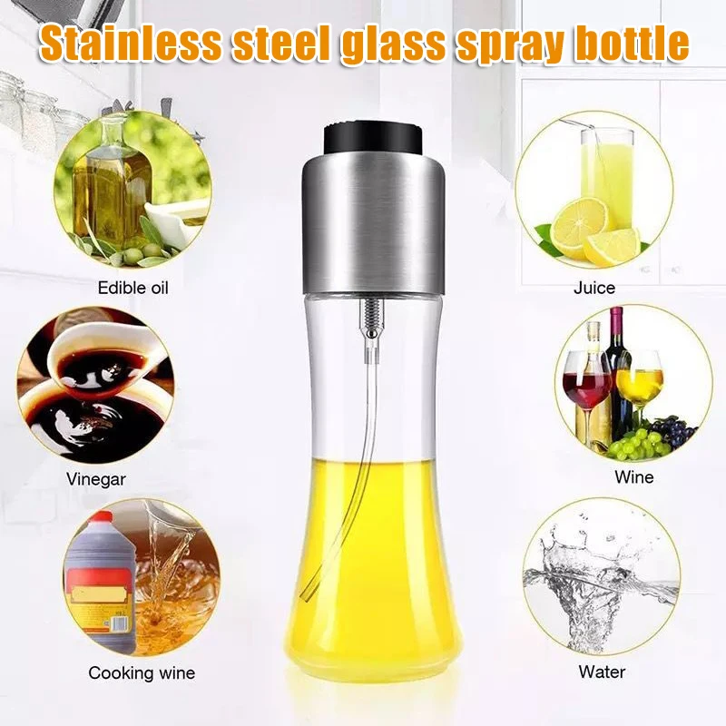 Oil Spray Bottle Stainless Steel Glass Oil Sprayer Multifunction Kitchen Utensil THJ99
Oil Spray Bottle Stainless Steel Glass Oil Sprayer Multifunction Kitchen Utensil THJ99