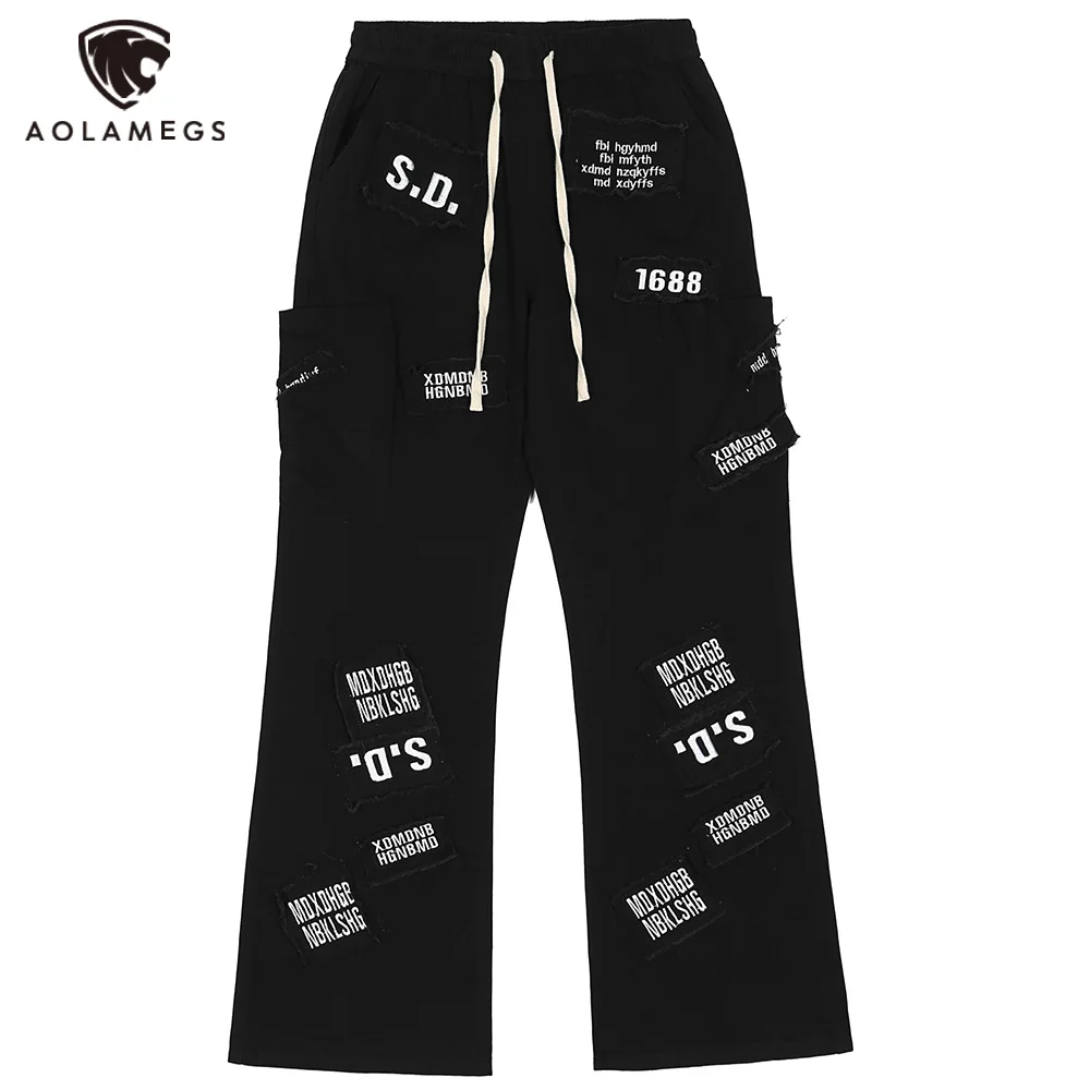 Aolamegs Jeans Men Punk Letter Patch Loose Denim Pants Hip Hop Fashion Loose Trousers High Street Distressed Harajuku Streetwear
Aolamegs Jeans Men Punk Letter Patch Loose Denim Pants Hip Hop Fashion Loose Trousers High Street Distressed Harajuku Streetwear
