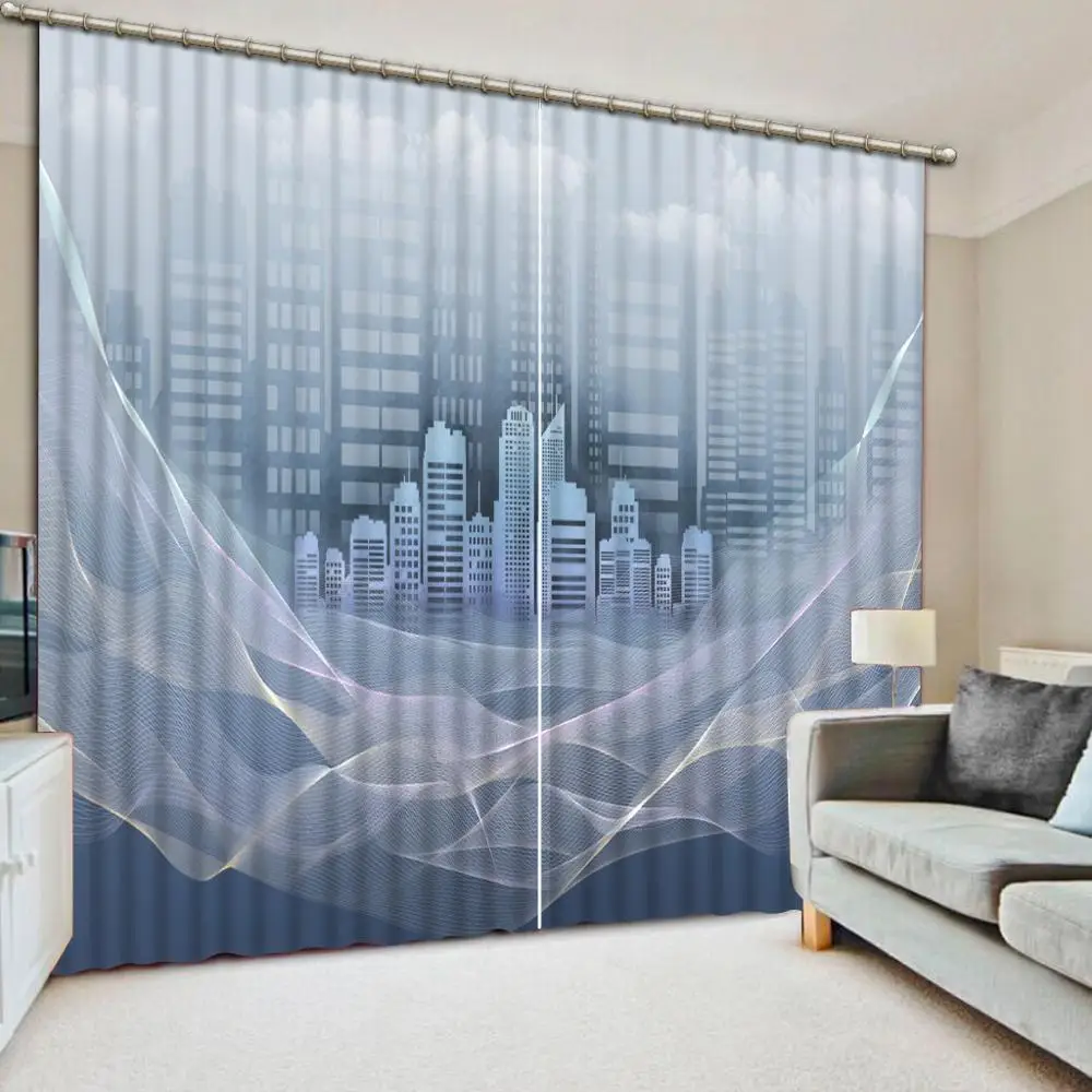 3D curtains customize Abstract architecture curtains window blackout curtains Window decoration
3D curtains customize Abstract architecture curtains window blackout curtains Window decoration