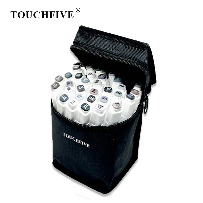 TOUCHFIVE 12/30 Markers Set Alcohol Based Sketch Markers Brush Pen For Manga Drawing Art Supplies Markers Gray Design
TOUCHFIVE 12/30 Markers Set Alcohol Based Sketch Markers Brush Pen For Manga Drawing Art Supplies Markers Gray Design