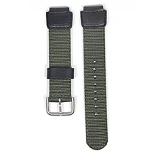 18mm green black nylon Watch Band Strap Fit for Casio G Shock W-S200H W-800H W-216H W-735H F-108WH W-215 AEQ-110W