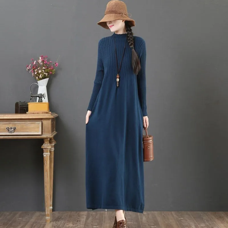 Dresses for Women Pullover Sweater Woman Dress Loose Knitted Long Dresses Women Basic Long Sleeve Solid Elegant Clothing Women
Dresses for Women Pullover Sweater Woman Dress Loose Knitted Long Dresses Women Basic Long Sleeve Solid Elegant Clothing Women