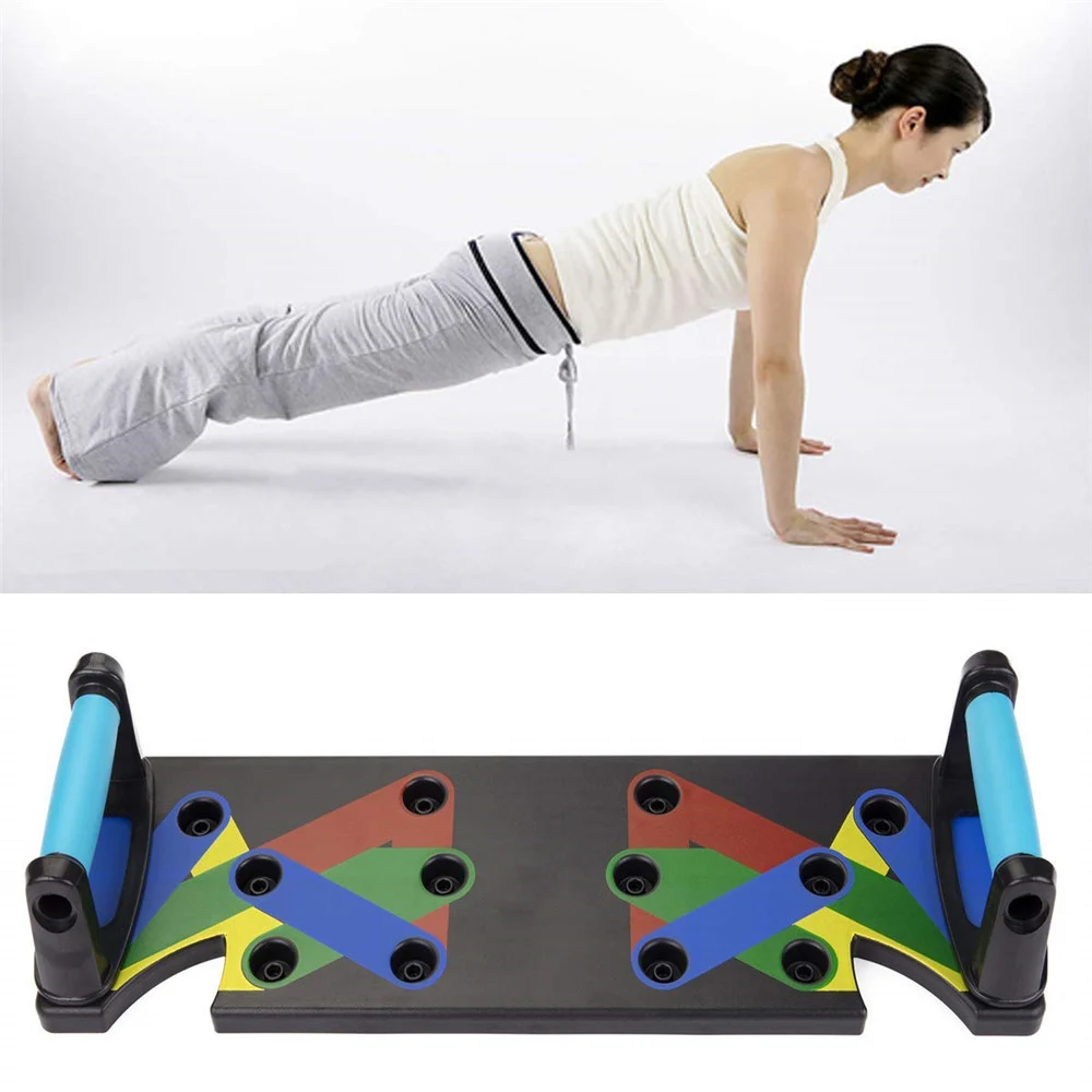 9 in 1 Push Up Rack Board Men Women Comprehensive Fitness Exercise Push-up Stands Body Building Training System Home Equipment
9 in 1 Push Up Rack Board Men Women Comprehensive Fitness Exercise Push-up Stands Body Building Training System Home Equipment