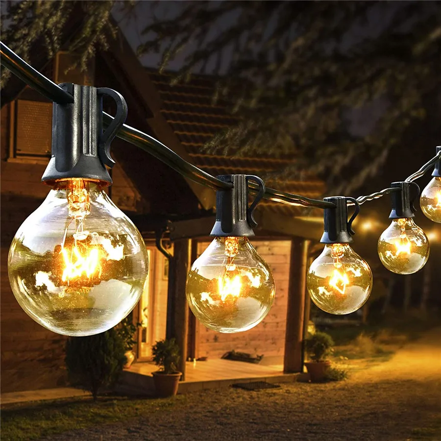 7.5M 25 Bulb G40 Globe String Light Outdoor Christmas Party Fairy Garland Light Wedding Garden Tree Street Hanging String Light
7.5M 25 Bulb G40 Globe String Light Outdoor Christmas Party Fairy Garland Light Wedding Garden Tree Street Hanging String Light