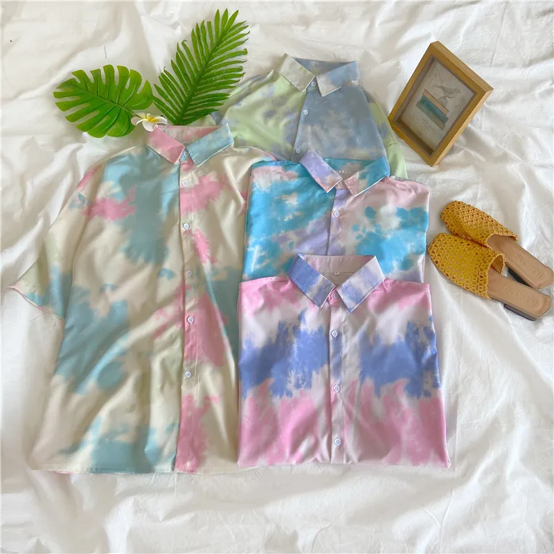 Летняя Блузка EBAIHUI Женская винтажная рубашка уличная одежда женские топы