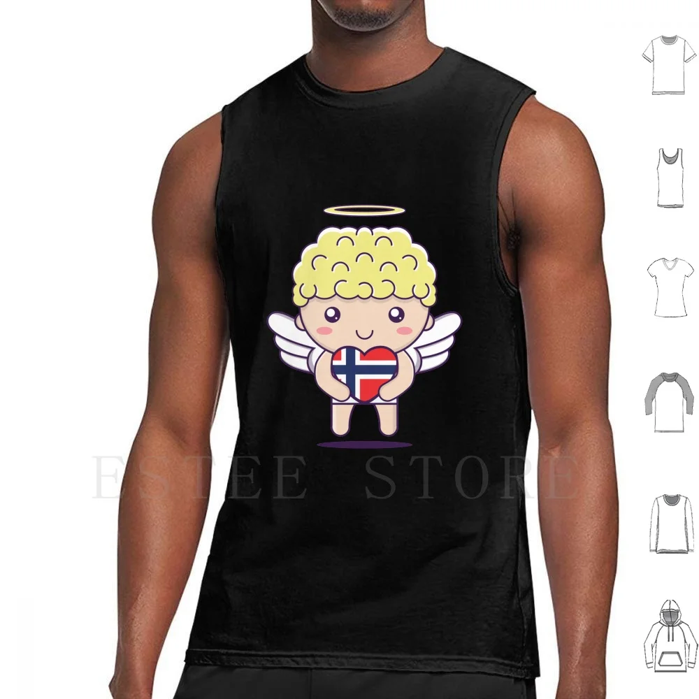 Майка-жилет с Купидоном для Норвегии, Св. Валентина 
Майка-жилет с Купидоном для Норвегии, Св. Валентина