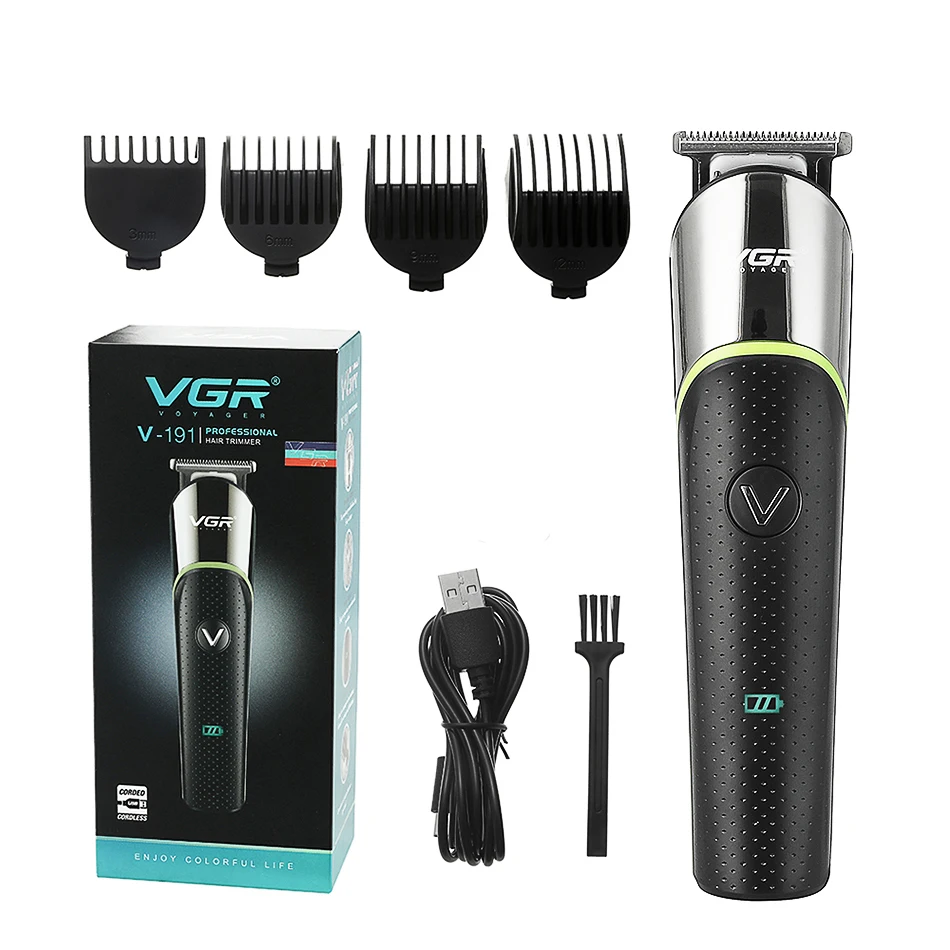 VGR 191 hair trimmer USB rechargeable hair clipper haircut machine beard trimmer hair cutter oil head clipper
VGR 191 hair trimmer USB rechargeable hair clipper haircut machine beard trimmer hair cutter oil head clipper