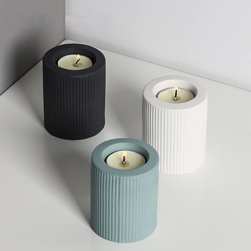 Ceramic Striped Tealighit Candle Holder Ornaments European Creative Candlelight Dinner Home Decorations
Ceramic Striped Tealighit Candle Holder Ornaments European Creative Candlelight Dinner Home Decorations
