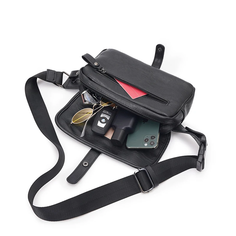 Trendy Fanny Pack Men Streetwear Black Waist Bags for Men PU Designer Chest Bag Causal Crossbody Bag Anti-theft Dropshipping
Trendy Fanny Pack Men Streetwear Black Waist Bags for Men PU Designer Chest Bag Causal Crossbody Bag Anti-theft Dropshipping