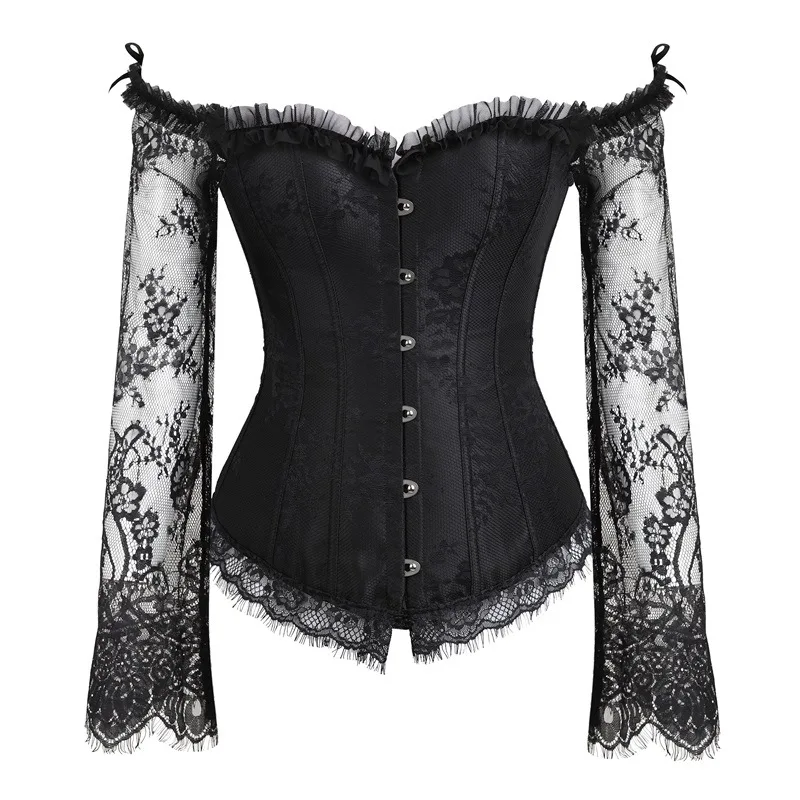 Women Corset Lace Up Satin Boned Overbust Waist Trainer Corset Bustier Bodyshaper Top Plus Size G-string Push up Shapewear
Women Corset Lace Up Satin Boned Overbust Waist Trainer Corset Bustier Bodyshaper Top Plus Size G-string Push up Shapewear
