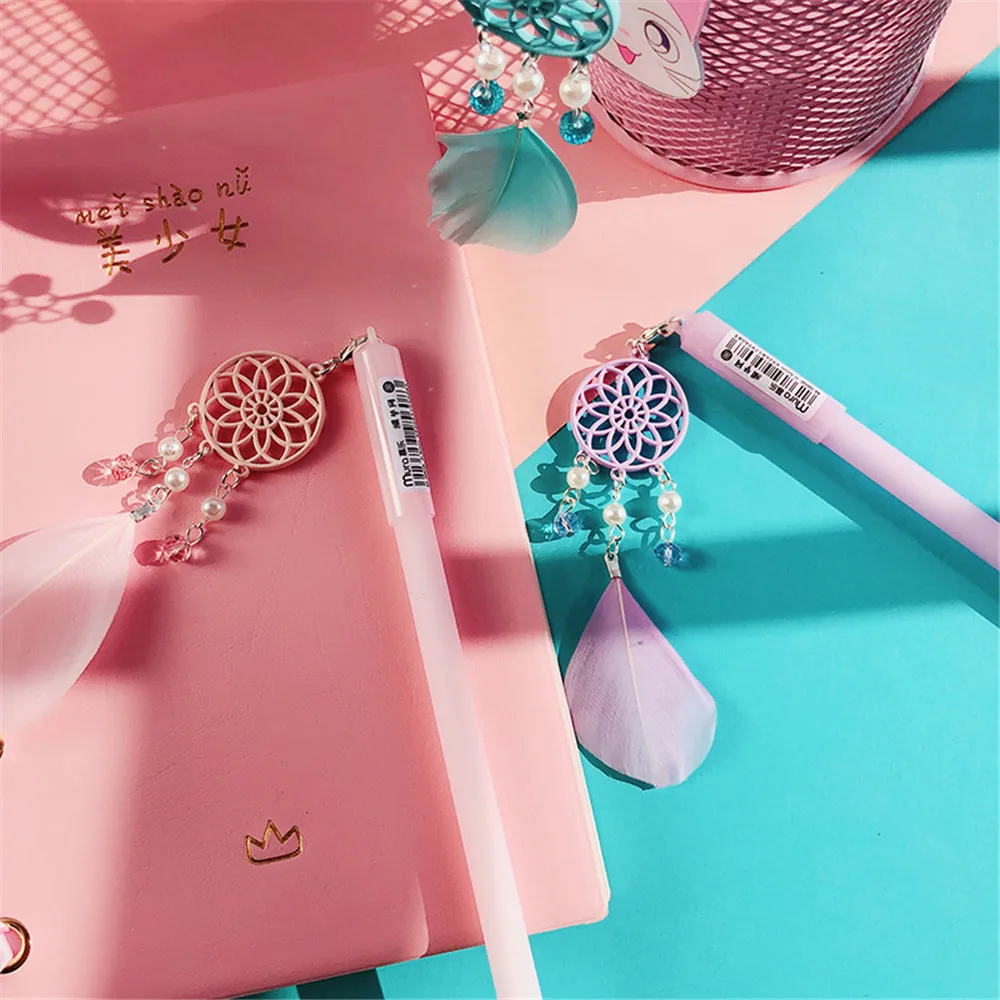 1Pcs Colorful Feather Dreamcatcher Pendant Gel Pen Ink Pen Promotional Gift Stationery School & Office Supply
1Pcs Colorful Feather Dreamcatcher Pendant Gel Pen Ink Pen Promotional Gift Stationery School & Office Supply
