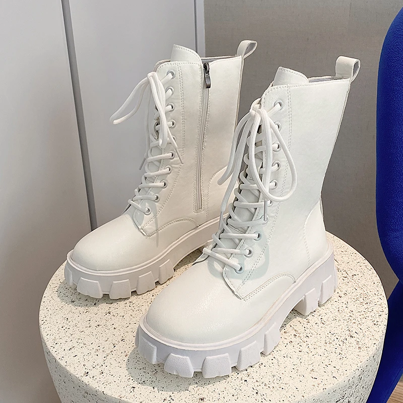 New Mid-Calf Boots Thick Sole Height Increasing Women's Motorcycle Boots Microfiber Leather Autumn Winter Women Boots
New Mid-Calf Boots Thick Sole Height Increasing Women's Motorcycle Boots Microfiber Leather Autumn Winter Women Boots