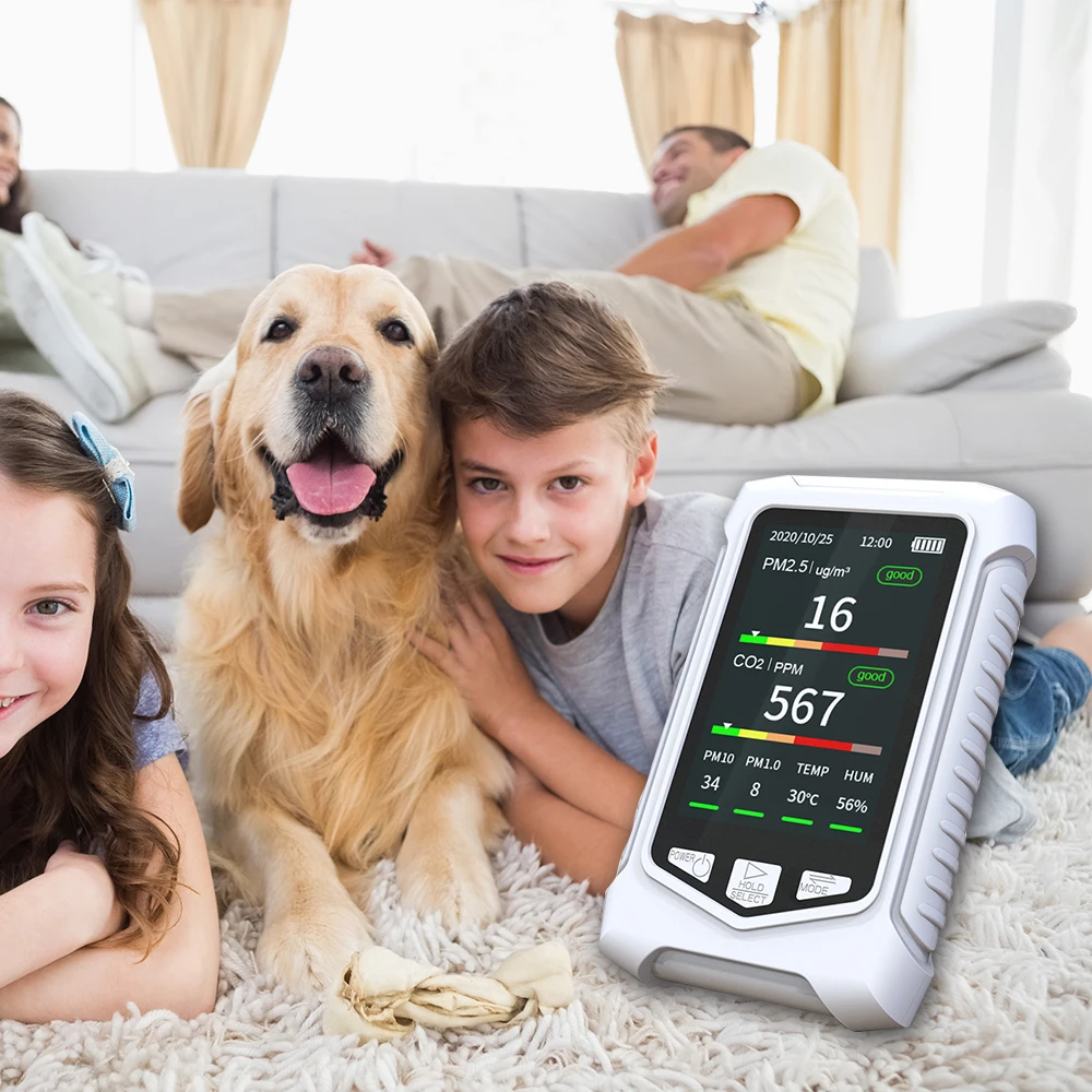 Multifunctional Air Quality Analyzer CO2 Carbon Dioxide Sensor PM2.5 Temperature and Humidity Monitor Infrared NDIR Detector
Multifunctional Air Quality Analyzer CO2 Carbon Dioxide Sensor PM2.5 Temperature and Humidity Monitor Infrared NDIR Detector