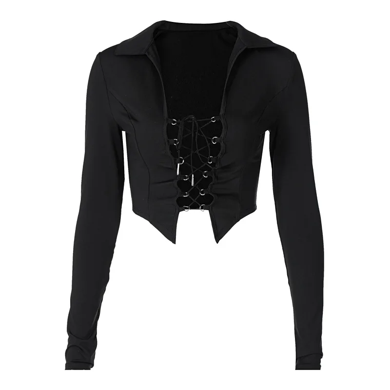 Sexy Hollow Out Bandage Goth Women T-shirt Crop Tops Neon Color Lape Long Sleeve Female Nice Club Party Street Casual Tube Top
Sexy Hollow Out Bandage Goth Women T-shirt Crop Tops Neon Color Lape Long Sleeve Female Nice Club Party Street Casual Tube Top