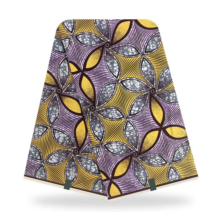 New African Wax Fabric Wrap Tissu Fashion Nigerian Ankara 100% Cotton Material Pagne Golden Silver Top Quality Line 6yards
New African Wax Fabric Wrap Tissu Fashion Nigerian Ankara 100% Cotton Material Pagne Golden Silver Top Quality Line 6yards