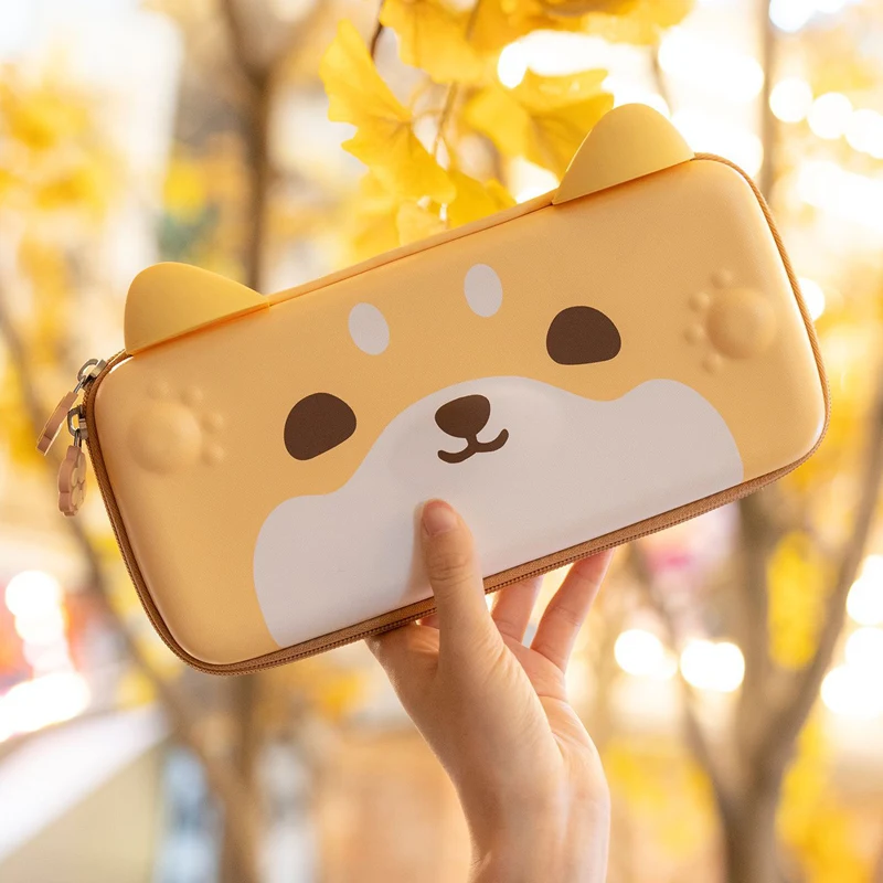 Shiba Inu Switch Storage Bag Silicone Ear Waterproof PU Hard Cover Shell NS Carrying Case Box For Nintendo Switch Accessories 
Shiba Inu Switch Storage Bag Silicone Ear Waterproof PU Hard Cover Shell NS Carrying Case Box For Nintendo Switch Accessories