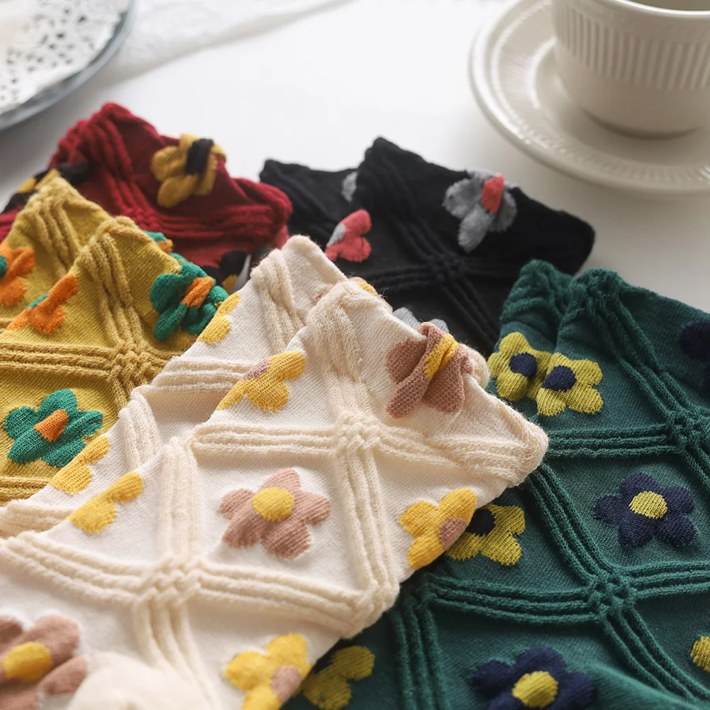 Vintage Cotton Soft Flower Print Mid-calf Length Socks Women Warm Elastic Comfortable Homewear Pile Heap Socks dropshipping
Vintage Cotton Soft Flower Print Mid-calf Length Socks Women Warm Elastic Comfortable Homewear Pile Heap Socks dropshipping