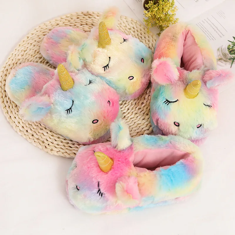 HL08 TOPRINCESS Cartoon Unicorn Winter Home Slippers Cute Plush Fluffy House Slippers For Girls Warm Indoor Furry Kids Slippers
HL08 TOPRINCESS Cartoon Unicorn Winter Home Slippers Cute Plush Fluffy House Slippers For Girls Warm Indoor Furry Kids Slippers