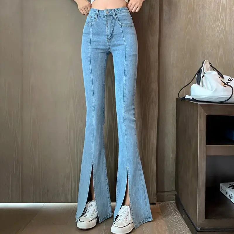 2021 HOT Spring and Autumn Women's jeans Bell-bottoms Trousers Pants Clothes High waist Show thin Oversize All-match Fashion
2021 HOT Spring and Autumn Women's jeans Bell-bottoms Trousers Pants Clothes High waist Show thin Oversize All-match Fashion