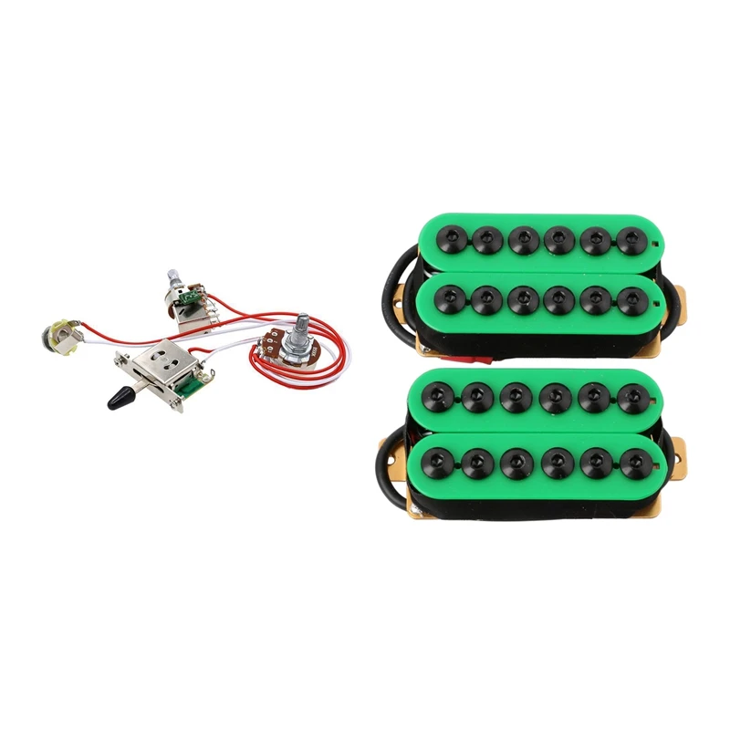 1 Set Guitar Wiring Kit 1 Volume 1 Tone 3 Toggle Switch & 2Pcs Double Coil Electric Guitar Humbucker Pickup Bridge
1 Set Guitar Wiring Kit 1 Volume 1 Tone 3 Toggle Switch & 2Pcs Double Coil Electric Guitar Humbucker Pickup Bridge