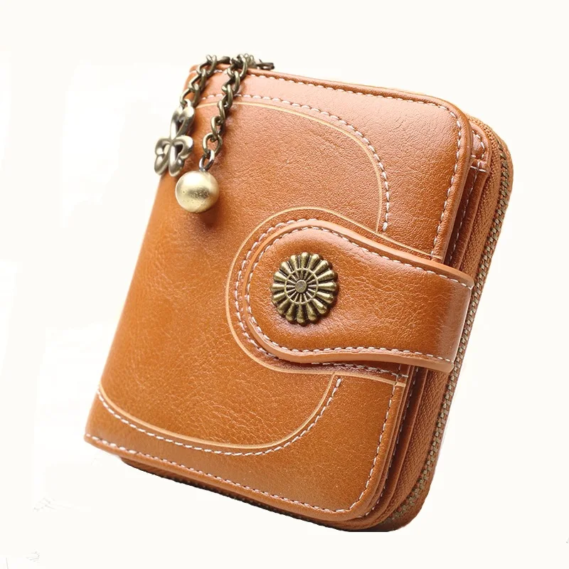 Women Vintage Wallets Greased Leather Flower Ladies Zipper Coin Purse Female Small Clutch Money Bag Credit Card Holder Wallet
Women Vintage Wallets Greased Leather Flower Ladies Zipper Coin Purse Female Small Clutch Money Bag Credit Card Holder Wallet