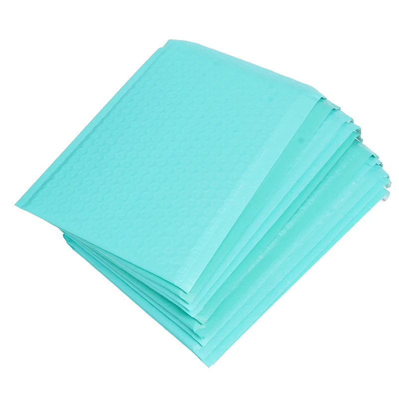10pcs/180*230mm/6x9in Teal Poly Bubble Mailer Envelopes Mailing Bag Self Sealing | Канцтовары для офиса и дома