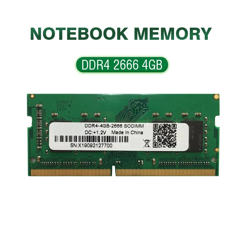 POHIKS 1pc DDR4 2666MHz 4GB Laptop RAM PC4-21300 PC4-2666V SODIMM Memory Module For PC Laptops 2019 5K iMacs
POHIKS 1pc DDR4 2666MHz 4GB Laptop RAM PC4-21300 PC4-2666V SODIMM Memory Module For PC Laptops 2019 5K iMacs