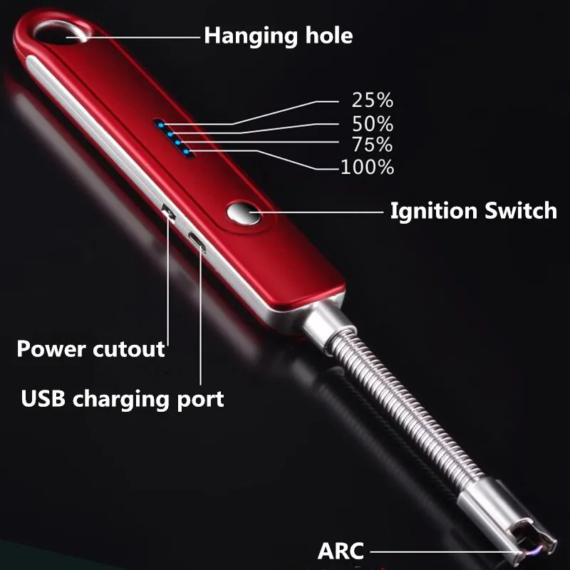 Creative Light Gun for Barbecue USB Rechargeable Cigarette Lighter Rechargeable Windproof Flameless Electric Lighter
Creative Light Gun for Barbecue USB Rechargeable Cigarette Lighter Rechargeable Windproof Flameless Electric Lighter