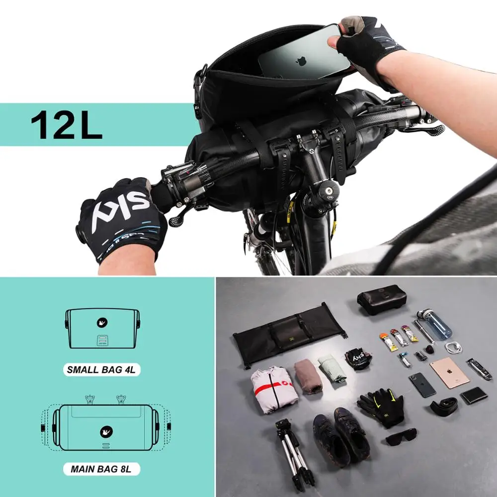 Rhinowalk 2021 Handlebar Bag Bicycle Bag Waterproof Big Capacity 2-piece Front Tube Cycling Bag MTB Frame Trunk Bike Accessories
Rhinowalk 2021 Handlebar Bag Bicycle Bag Waterproof Big Capacity 2-piece Front Tube Cycling Bag MTB Frame Trunk Bike Accessories