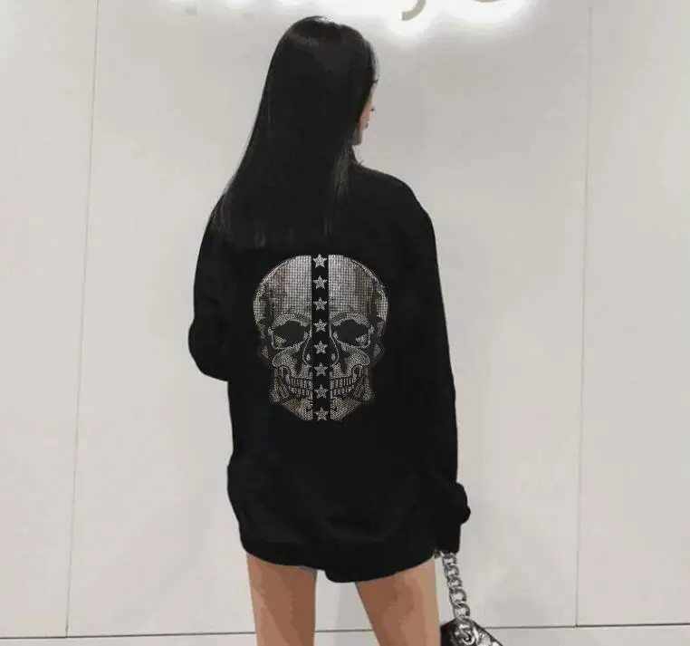 Drop shipping European Tops Hot drill Hoodies Sweatshirts 2020 Women Casual Rhinestone Fashion Punk for Girls Clothing
Drop shipping European Tops Hot drill Hoodies Sweatshirts 2020 Women Casual Rhinestone Fashion Punk for Girls Clothing