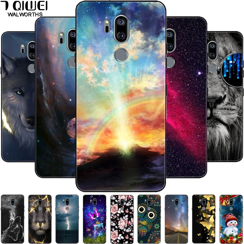 Для LG G7 чехол Thinq силиконовый мягкий для телефона с изображением волка льва Plus +