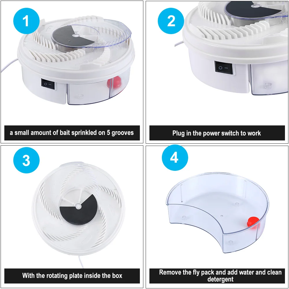 Electric Effective Fly Trap Pest Device Insect Catcher Automatic Flycatcher Fly Trap Catching Artifacts Insect Trap Usb plug
Electric Effective Fly Trap Pest Device Insect Catcher Automatic Flycatcher Fly Trap Catching Artifacts Insect Trap Usb plug
