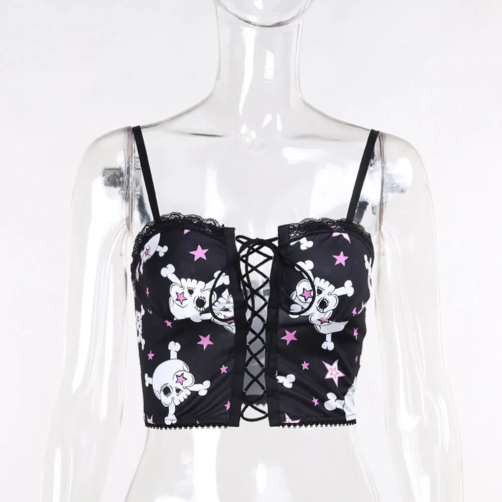 Western Style High Street Fashion Two Piece Sets Printing Bandage Hollow Out Lace Splicing Sexy High Waist Hipster Casual 2021 
Western Style High Street Fashion Two Piece Sets Printing Bandage Hollow Out Lace Splicing Sexy High Waist Hipster Casual 2021