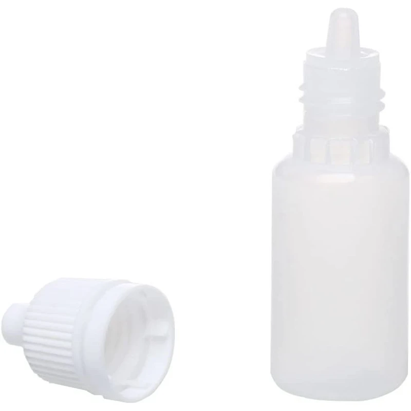 100PCS 15Ml Empty Plastic Squeezable Dropper Bottles Eye Liquid Dropper Refillable Bottles