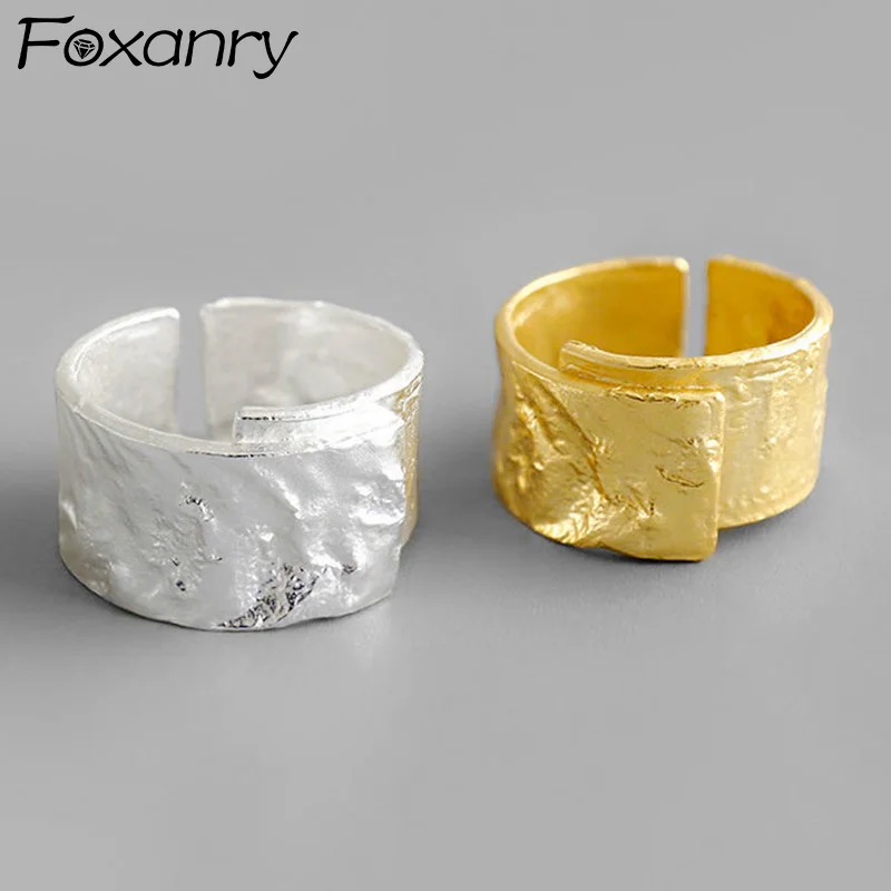 Evimi 925 Silver Color 11mm Wide Irregular Bump Rock Pattern Ring For Women Vintage Fashion Personality Antique open Rings 
Evimi 925 Silver Color 11mm Wide Irregular Bump Rock Pattern Ring For Women Vintage Fashion Personality Antique open Rings